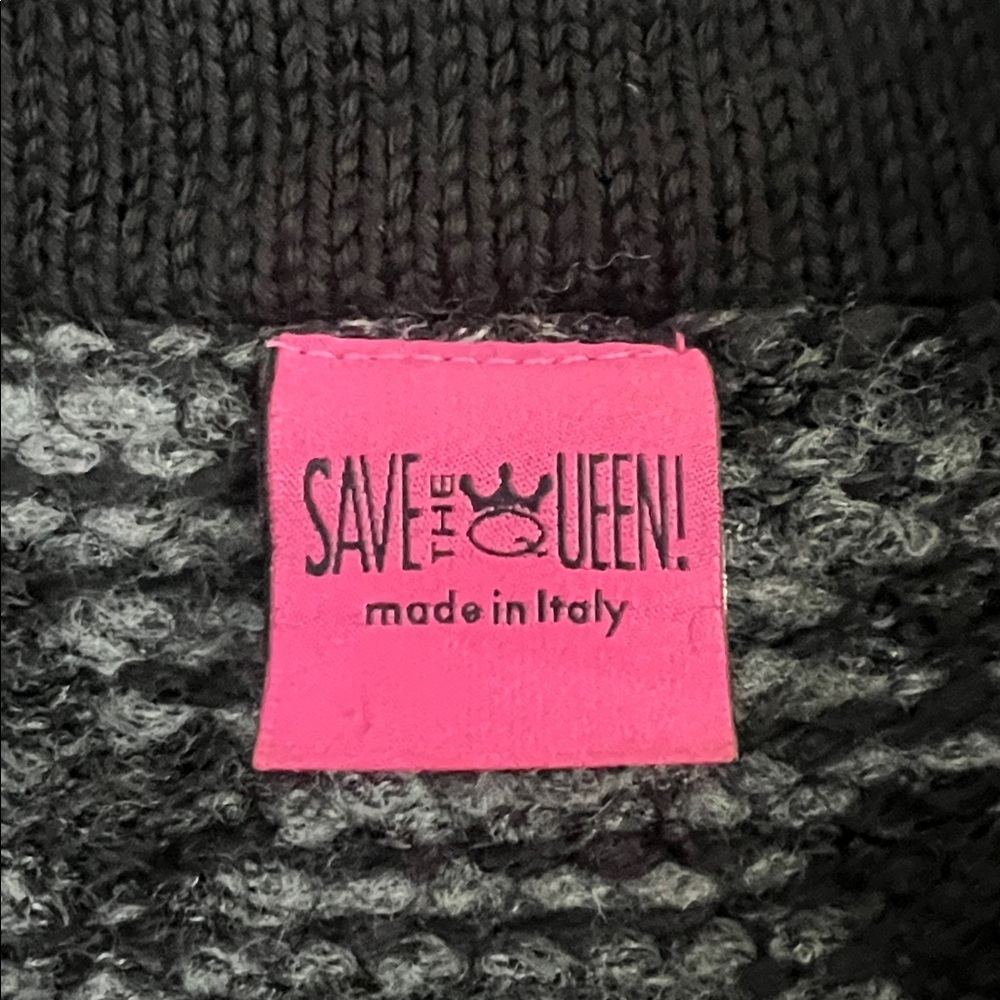 Save the Queen Mohair Blend Y2K Style Cardigan - Picture 8 of 15